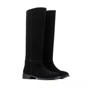 New Vintage Foundry Raelynn Knee High Boot Black Suede Sz US 9